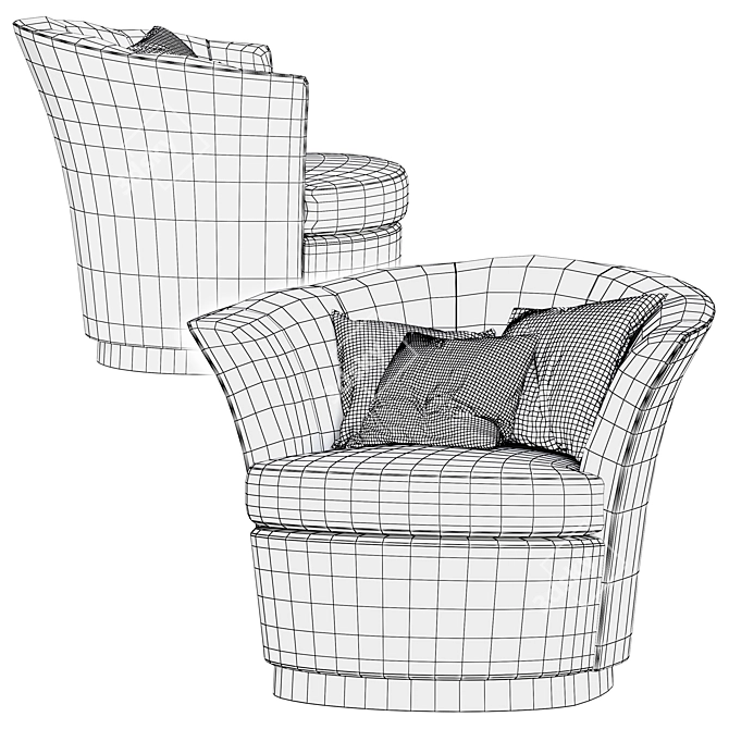 Elegant Besame Chair: Versatile, Stylish 3D model image 5