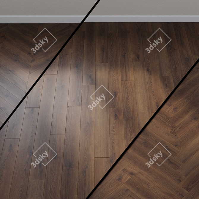 HARO TRITTY 100 Plank Oak Contura Smoke 3D model image 1