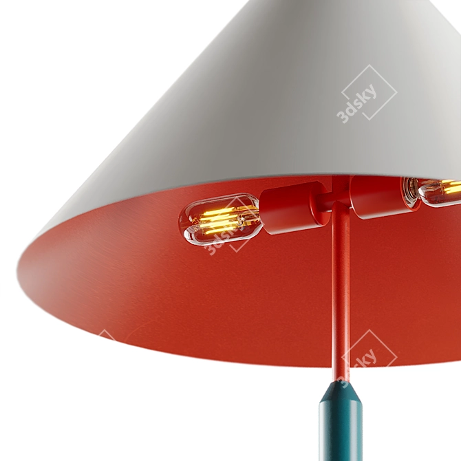 Vibrant Table Lamp: Thomas Dariel 3D model image 2