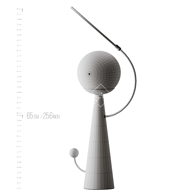 Vibrant Table Lamp: Thomas Dariel 3D model image 6