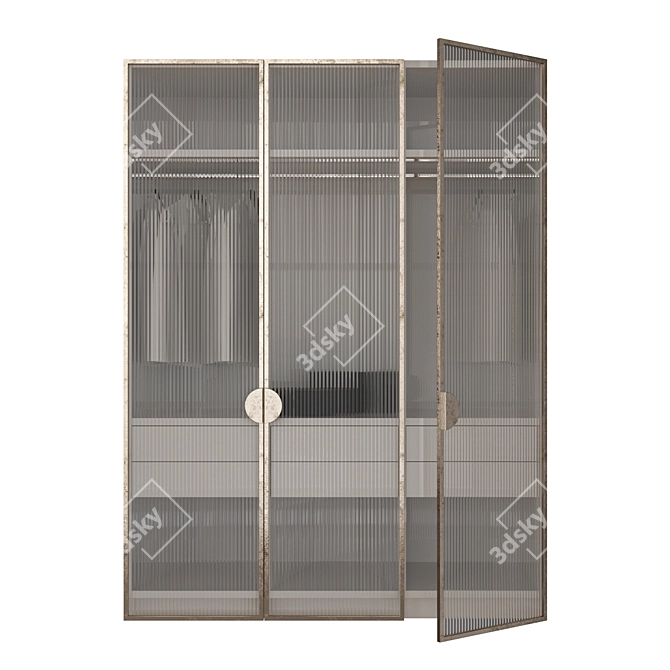 Spacious Edit Poly Cupboard 1800x2400x600mm 3D model image 1