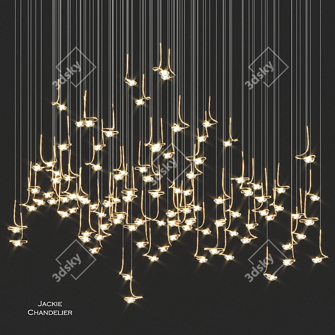 Elegant Catellani & Smith Chandelier 3D model image 1