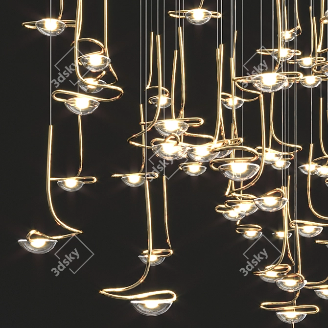 Elegant Catellani & Smith Chandelier 3D model image 2