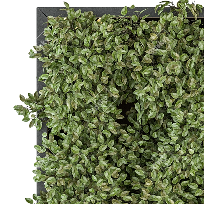 Metal Frame Vertical Garden 3D model image 2