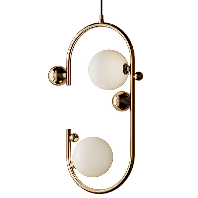 CORDA Pendant Light: Sleek Elegance in Every Space 3D model image 2