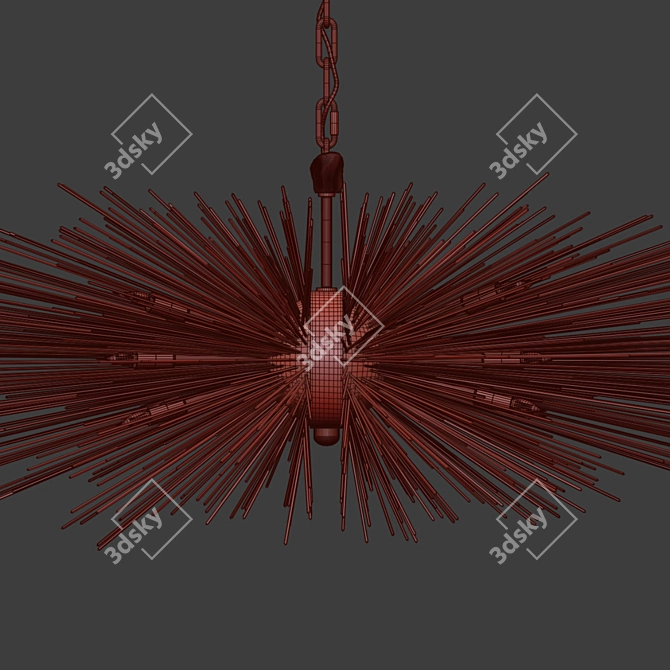 Kelly Wearstler Linear Strada Chandelier 3D model image 3