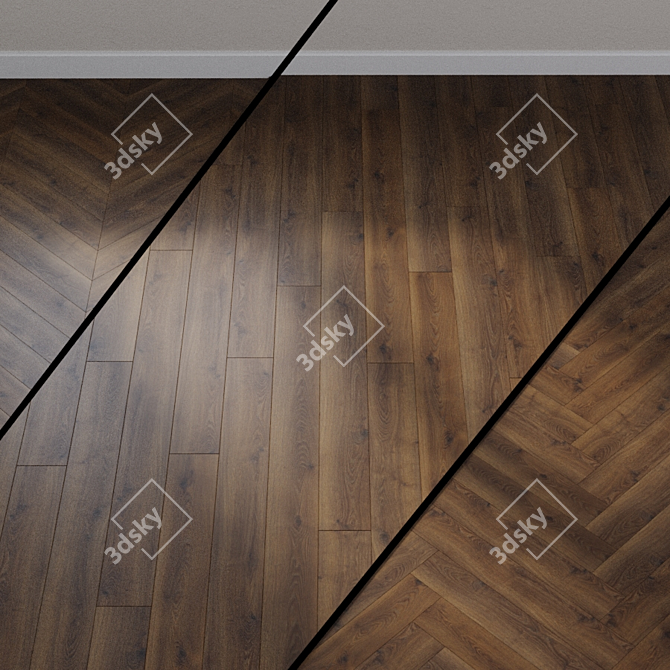 Smoked Contura Oak Laminate: Haro Tritty 100 Gran Via 3D model image 1