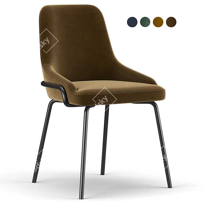 Regal Queen Side Chair 3D model image 1