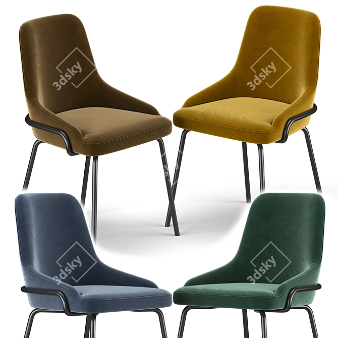 Regal Queen Side Chair 3D model image 2