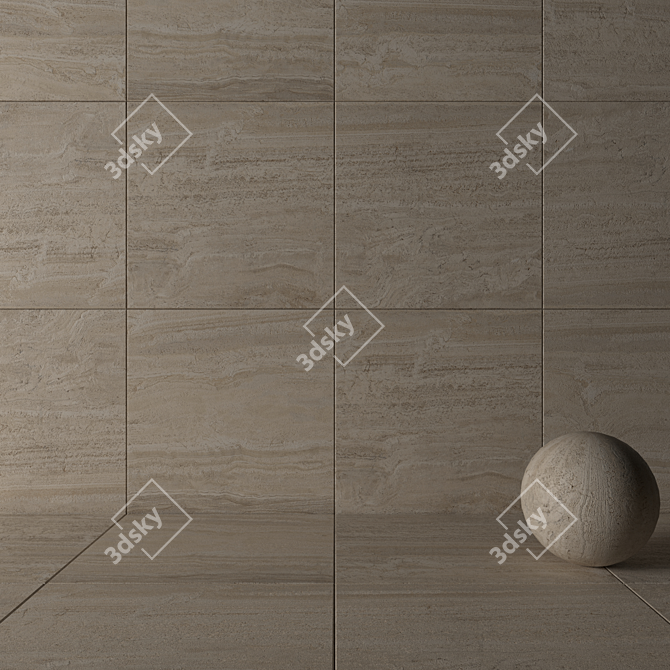 Flaviker Navona Honey Vein: Premium Wall and Floor Tiles 3D model image 3