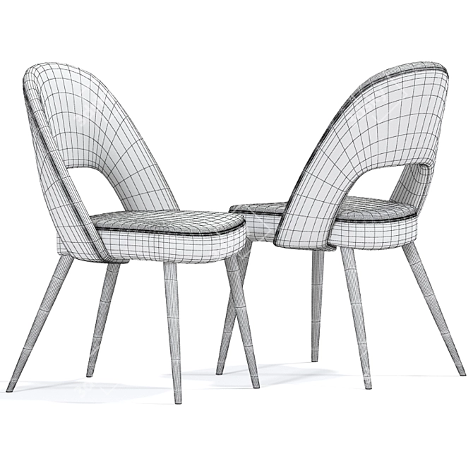 Modern Dining Chairs Set 3D model image 3