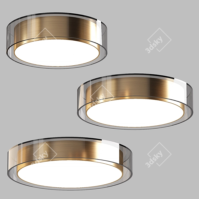 Modern LED Ceiling Lamp 3D model image 1