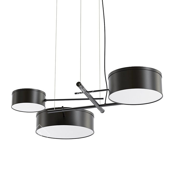 Elegant Excel Chandelier 3D model image 1