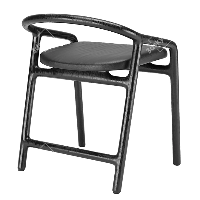 BRIONI Woak Stool - Sleek and Functional 3D model image 4