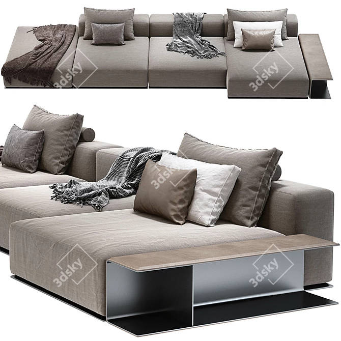 Modern Comfort: Westside Sofa by Poliform 3D model image 1