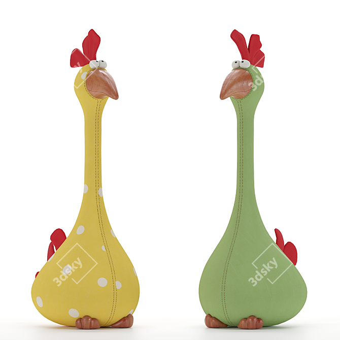 Hilarious Chicken Plaything 3D model image 1