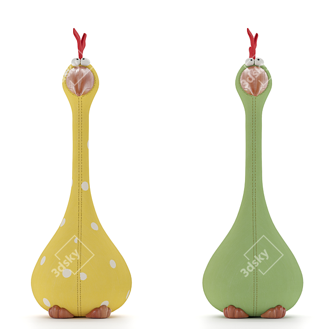 Hilarious Chicken Plaything 3D model image 2