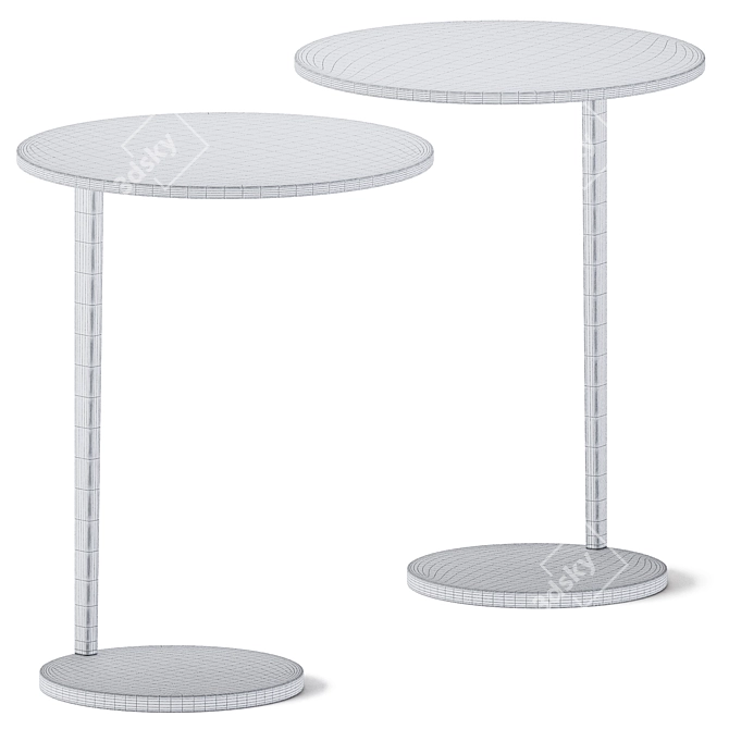  Stylish Cellular Side Table 3D model image 3