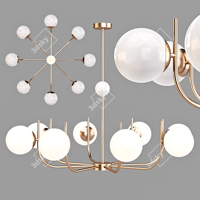 Parisian Romance: Modern Pendant Lamp 3D model image 1