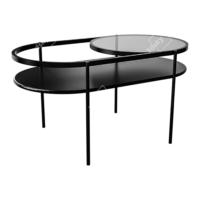 Minimalist Loft Coffee Table 3D model image 1