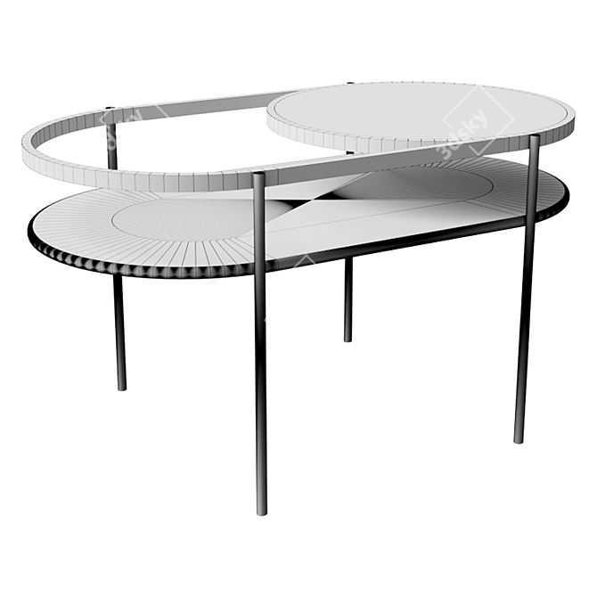 Minimalist Loft Coffee Table 3D model image 2