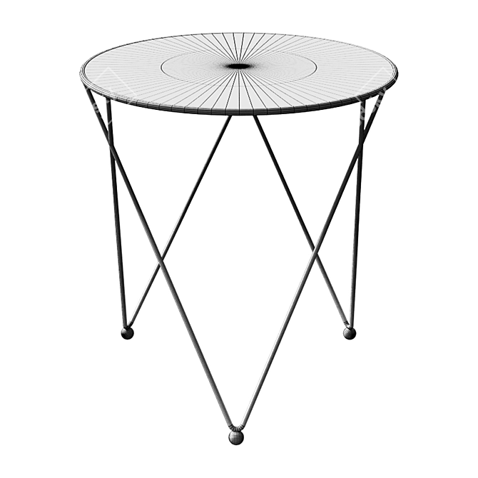 Modern Glass Table: T0170 3D model image 2