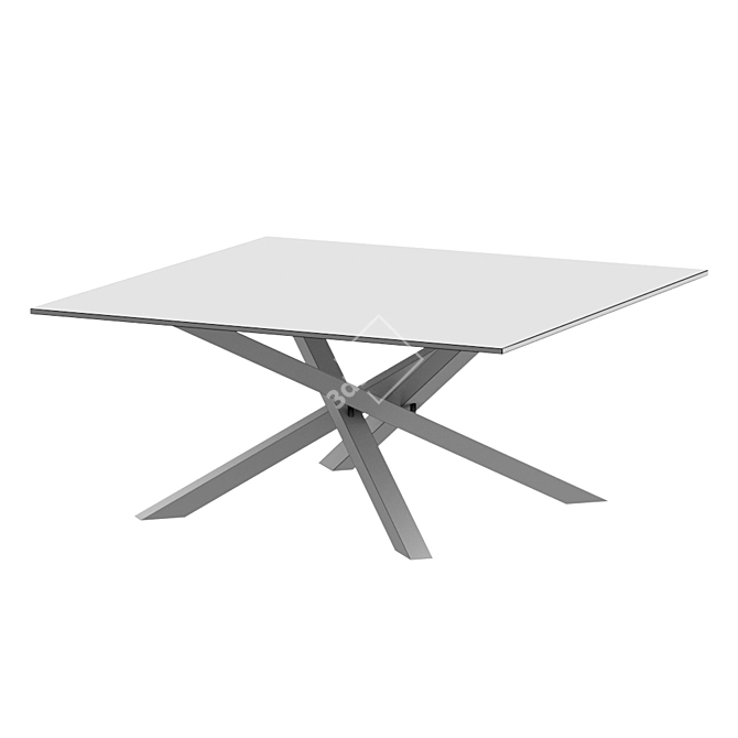 Modern Scandinavian Coffee Table 3D model image 2