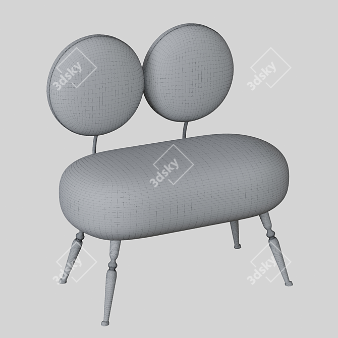 Stylish and Comfortable Sofa 3D model image 3