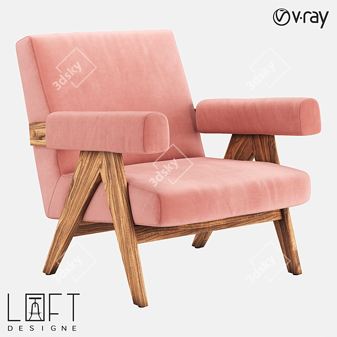 LoftDesign Armchair | Model 36965 3D model image 1