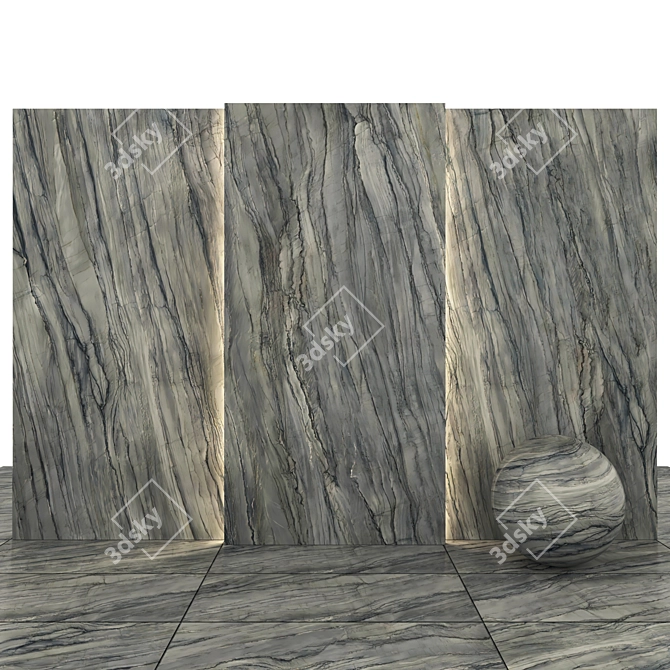 Platinum Gray Marble Collection 3D model image 1