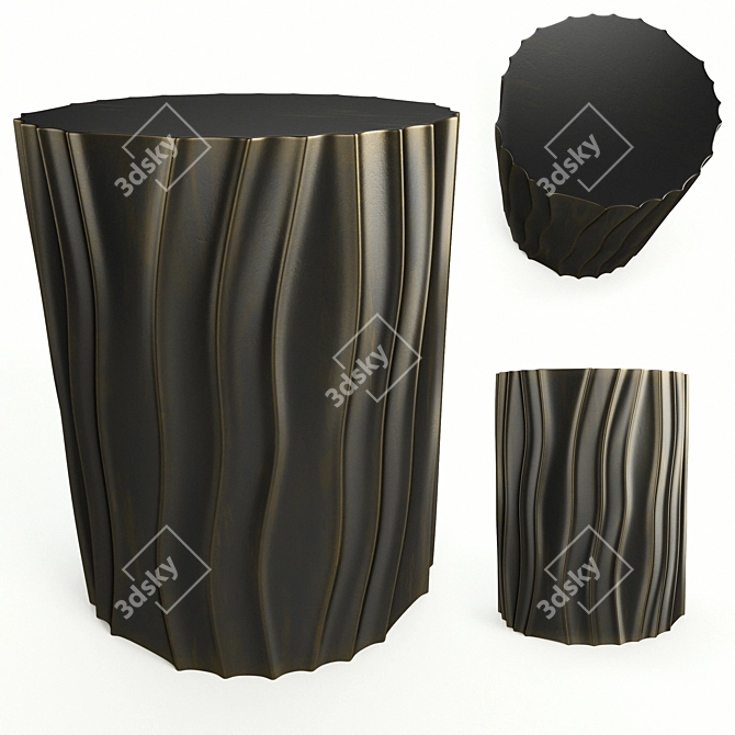 Elegant Acadia Accent Table 3D model image 1