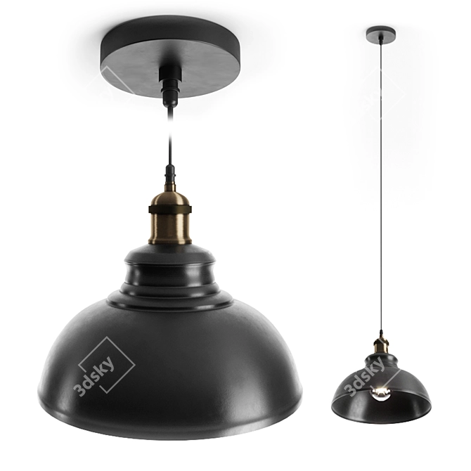 Modern Odeon Mirt Pendant Light 3D model image 1