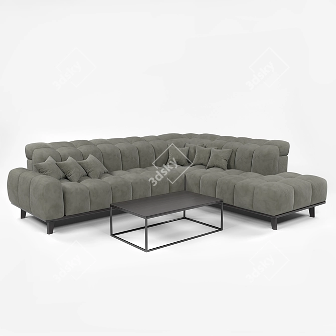 Ultimate Comfort Sofa 3D model image 2