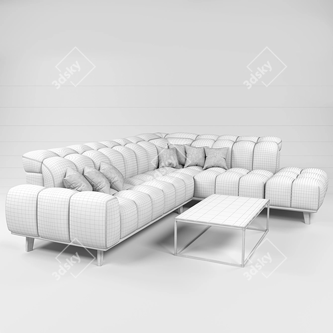 Ultimate Comfort Sofa 3D model image 5