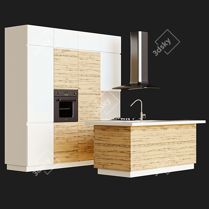 Modern Loft Kitchen (ZOV) 3D model image 6