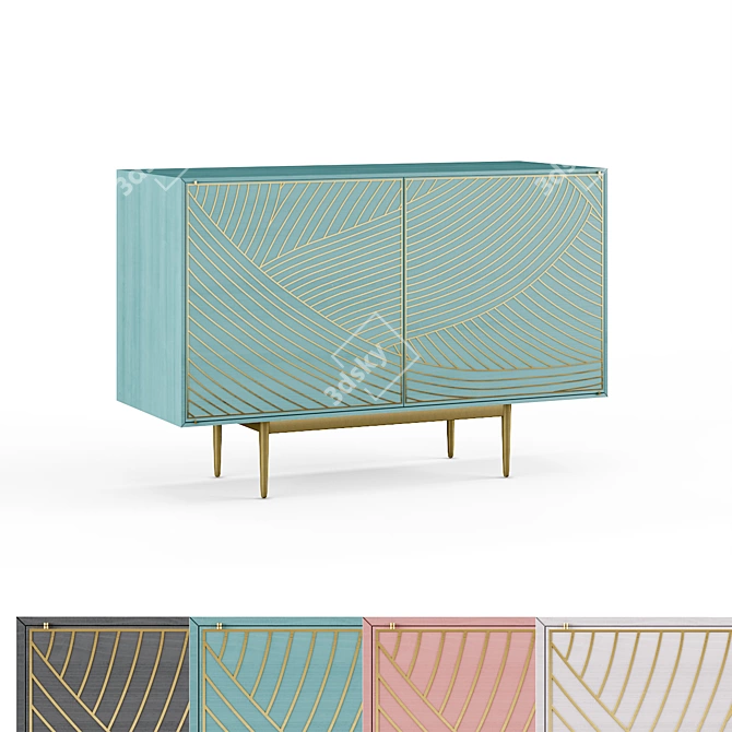 Ejvictor Dhow Cabinet: Bethan Gray Shamsian Collection 3D model image 1