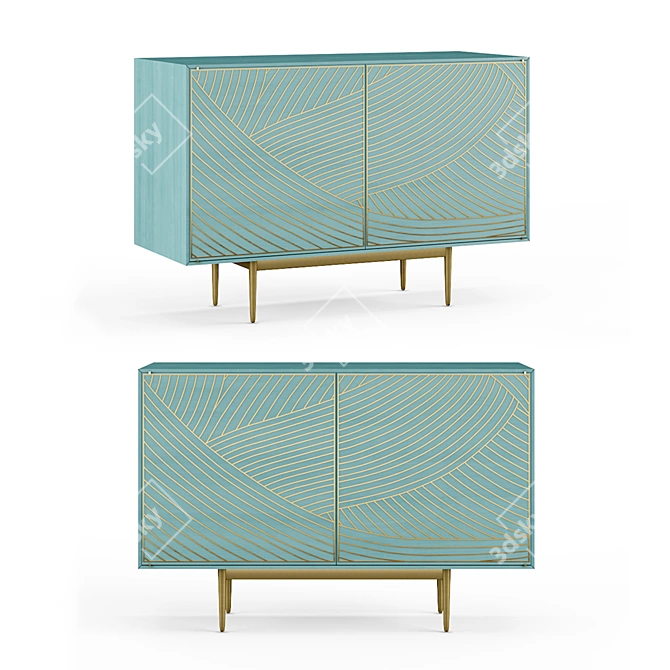 Ejvictor Dhow Cabinet: Bethan Gray Shamsian Collection 3D model image 2