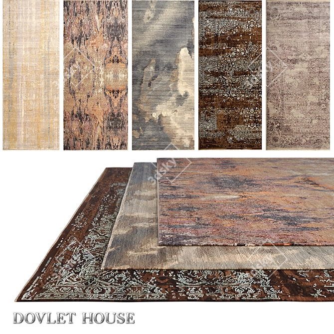 Luxurious Carpets by DOVLET HOUSE 3D model image 1