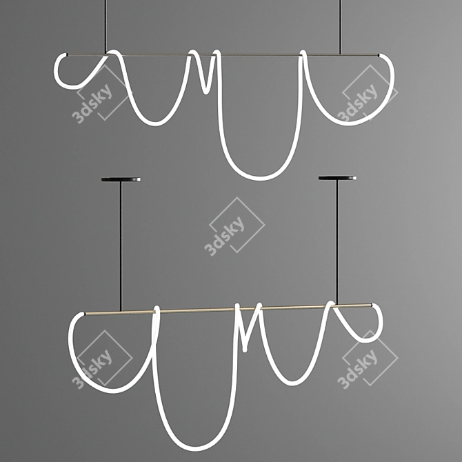 Luke Pendant Lights - Stylish and Versatile Lighting 3D model image 3