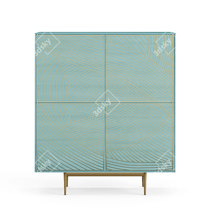 Ejvictor Dhow 4-Door Cabinet 3D model image 3