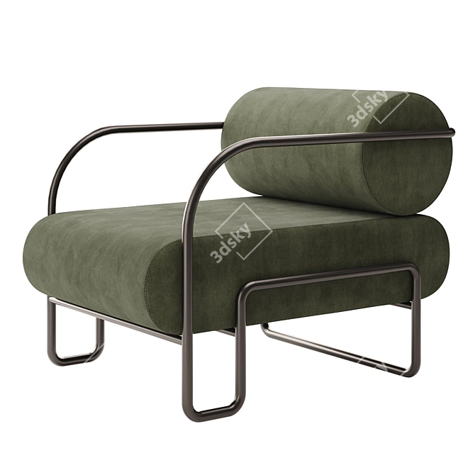 Olivya Stone Lounge Chair 3D model image 1