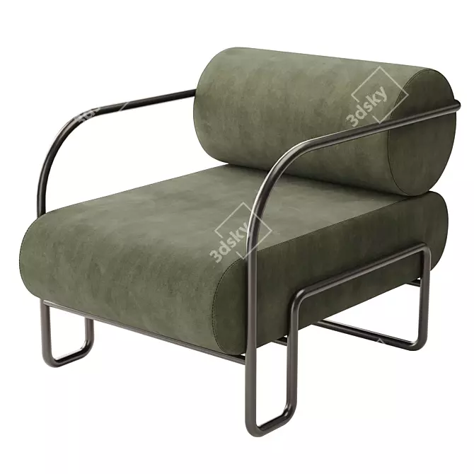 Olivya Stone Lounge Chair 3D model image 2