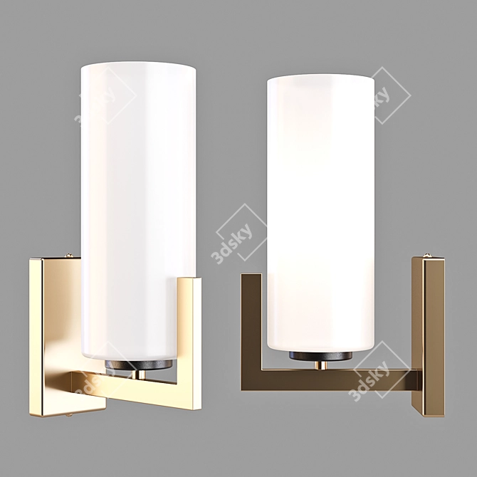 Title: Maytoni Fortano Wall Lamp - Elegant Geometric Design 3D model image 1