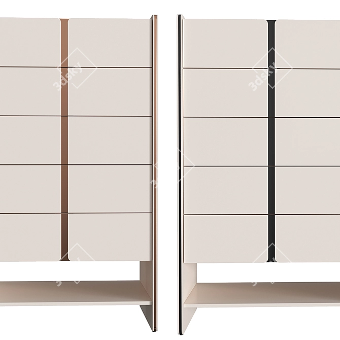 Modern High-Quality Havasu Chest of Drawers 3D model image 2