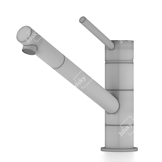 Modern Single-Lever Faucet 3D model image 2