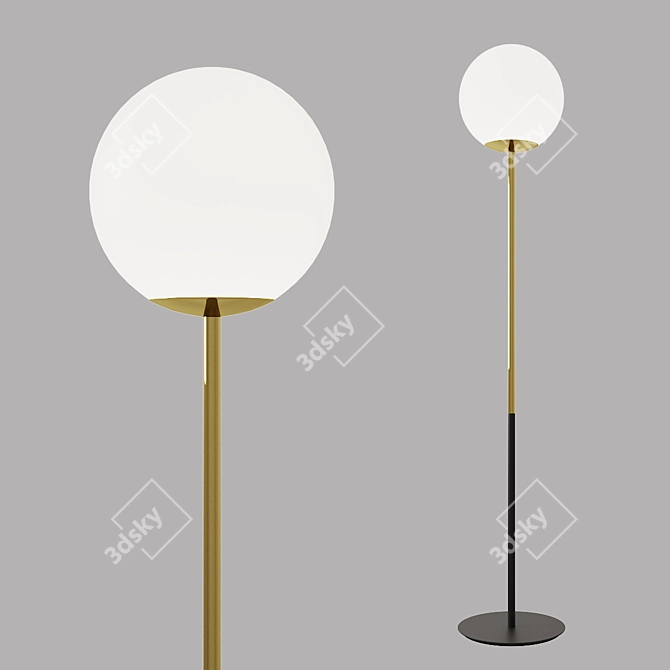 Jugen Floor Lamp: Sleek Design & Illuminating Ambiance 3D model image 2