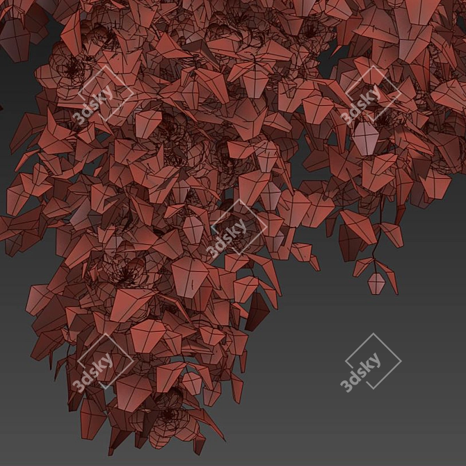 Double Hanging Plant Set 3D model image 4