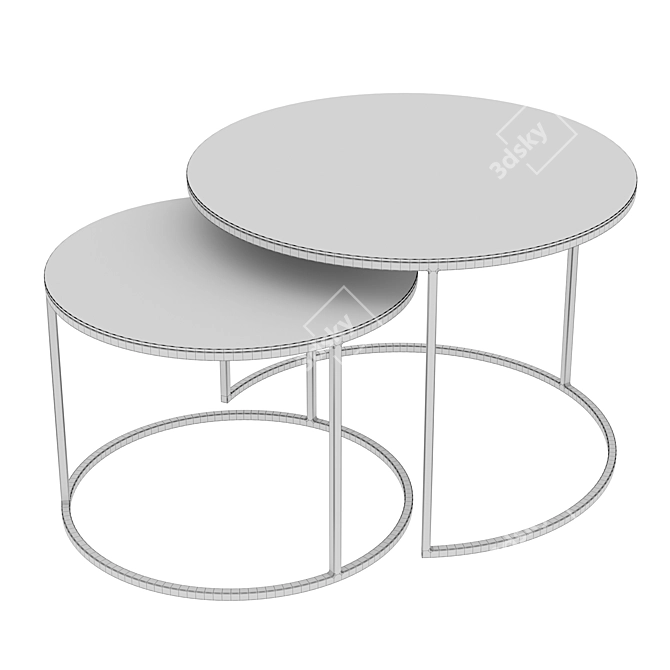Eclipse Coffee Tables - Set of 2 3D model image 3
