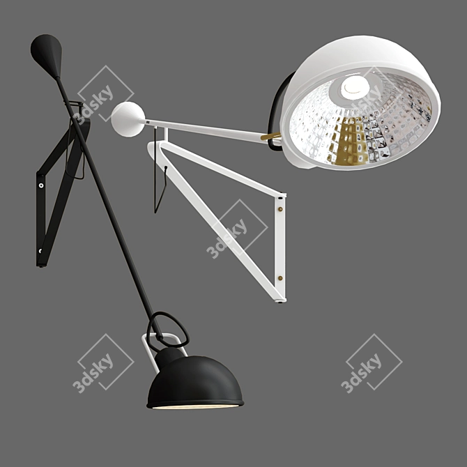 FLOS 265 Wall Lamp: Sleek and Modern 3D model image 2