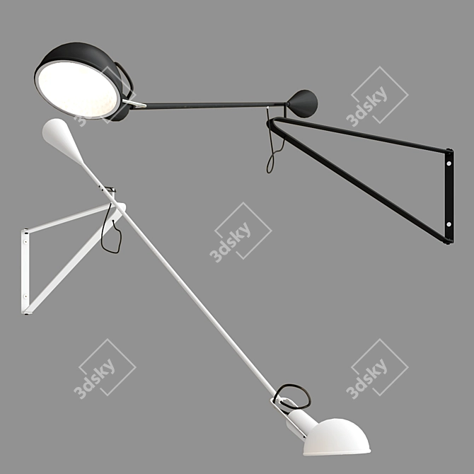 FLOS 265 Wall Lamp: Sleek and Modern 3D model image 4